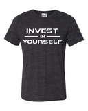 Charcoal Black Heather Tee Front