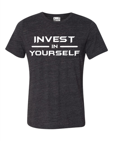 Charcoal Black Heather Tee Front