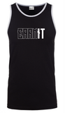 EarnIT Mens Tank - Black/Heather Grey