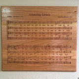 Amazing Grace - Cherry Wall Decor - Laser Engraved