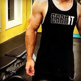 EarnIT Mens Tank - Black/Heather Grey