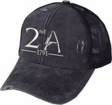 2nd Amendment Criss Cross Pony Tail Cap- Wholesale Packs of 4, 6 or 12