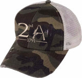 2nd Amendment Criss Cross Pony Tail Cap- Wholesale Packs of 4, 6 or 12