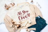 All You Need Is Love Tees - Wholesale Packs of 6 or 12