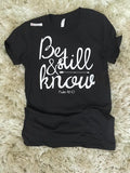 Be Still and Know tee - Wholesale Packs of 6 or 12