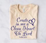 Create in me a clean heart - Wholesale Packs of 6 or 12