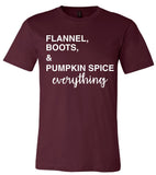 Flannel, Boots & Pumpkin Spice Everything Tee