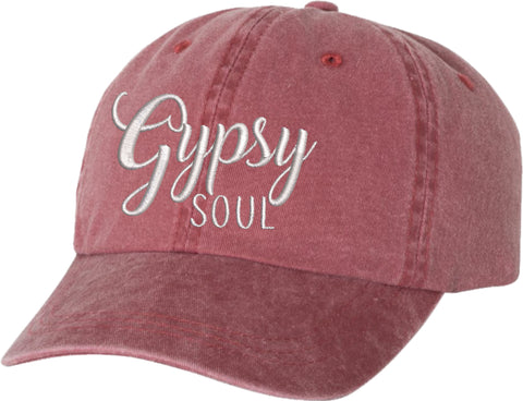 Gypsy Soul Embroidered Hat - Wholesale Packs of 4, 6 or 12