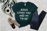 Jesus Loves You Tees- Wholesale Packs of 6 or 12