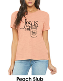 Jesus Is My Jam Short Sleeve Ladies Tee - Relaxed Fit