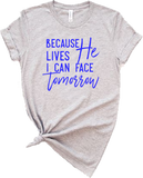 Because He Lives Tee - Wholesale Packs of 6 or 12