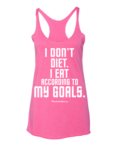 I don't diet Triblend Tank Top - Wholesale Packs of 12