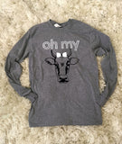 Oh My Cow Long Sleeve Graphic Tee