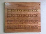 Amazing Grace - Cherry Wall Decor - Laser Engraved